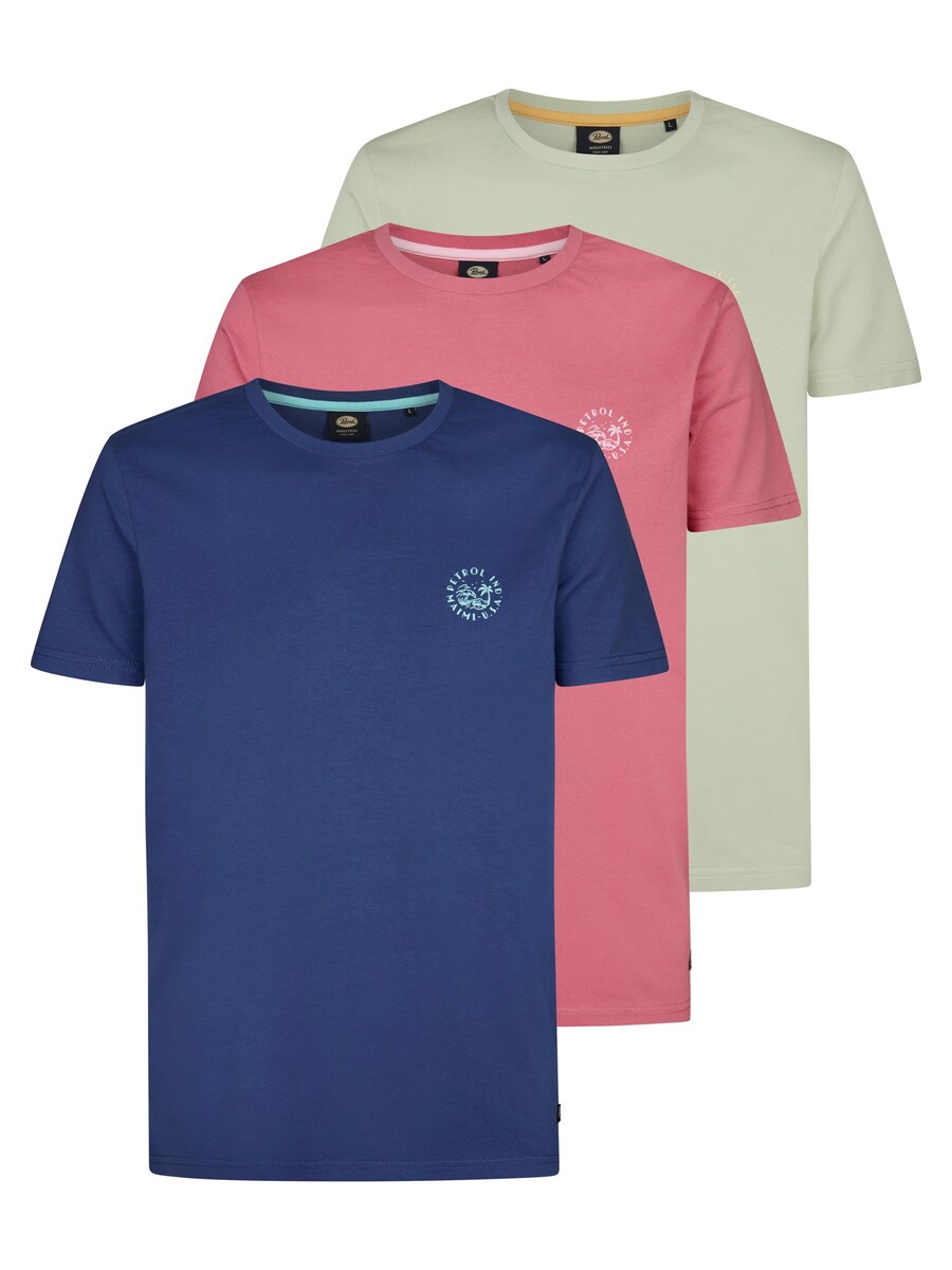 

Рубашка Petrol Industries, цвет marine blue/Mint/Pink