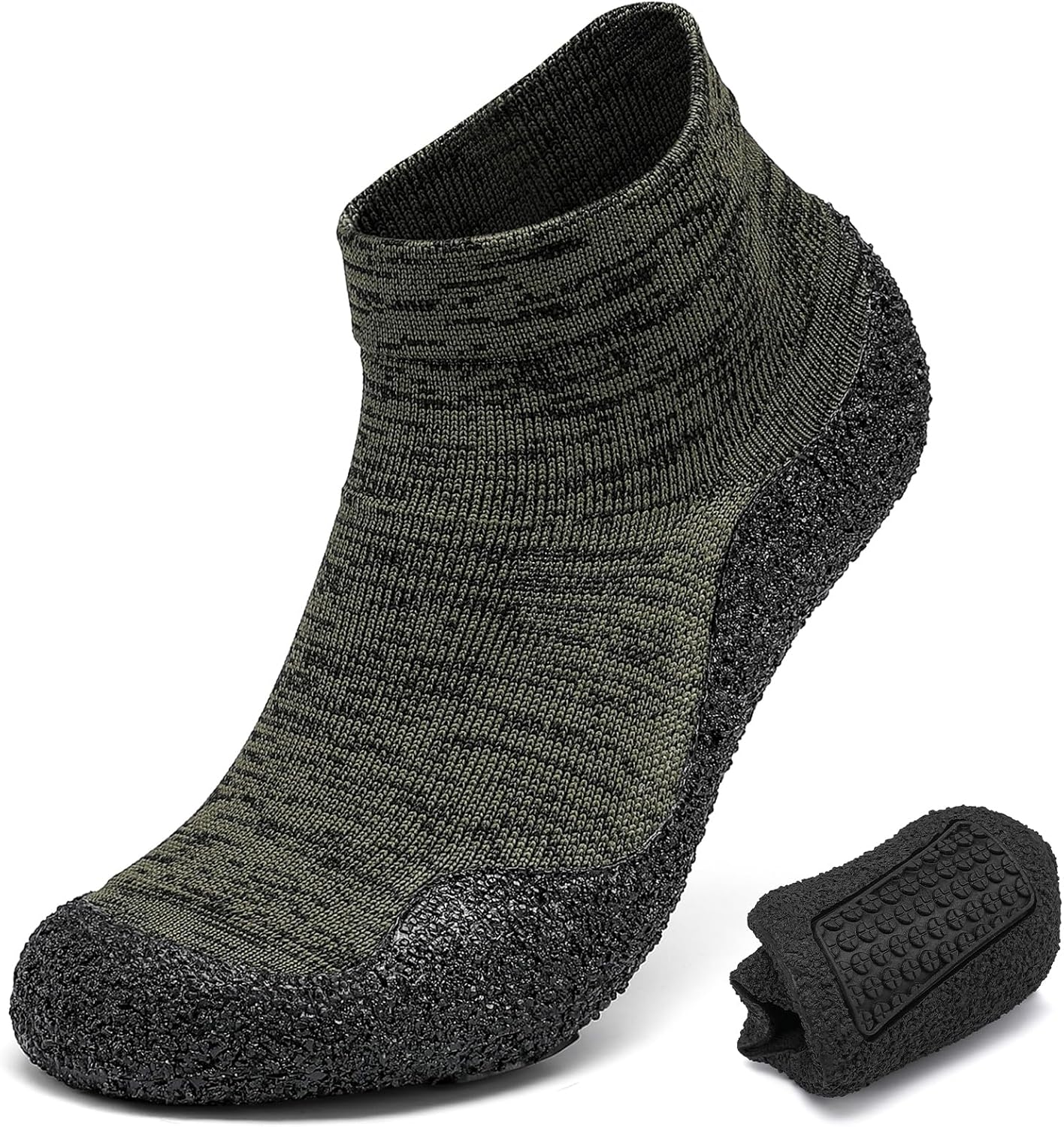 

Мужские и женские носочные кроссовки Минималистичные кроссовки с нулевым падением, для ходьбы, удобные, легкие, ультрапортативные, противоскользящие, многофункциональные для фитнеса, тренировок и йоги Luswin, черный