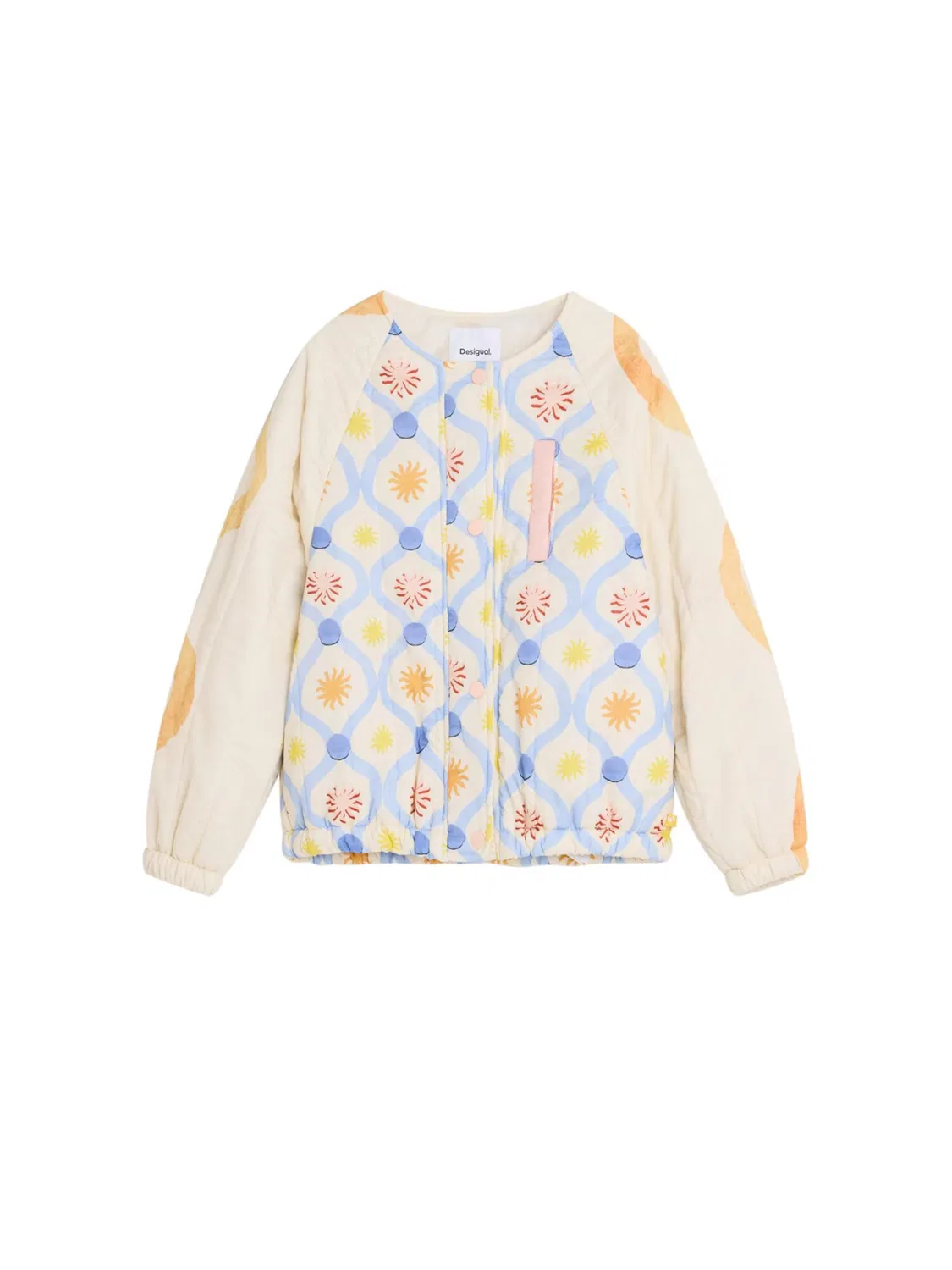 Куртка Desigual межсезонья бежевого цвета