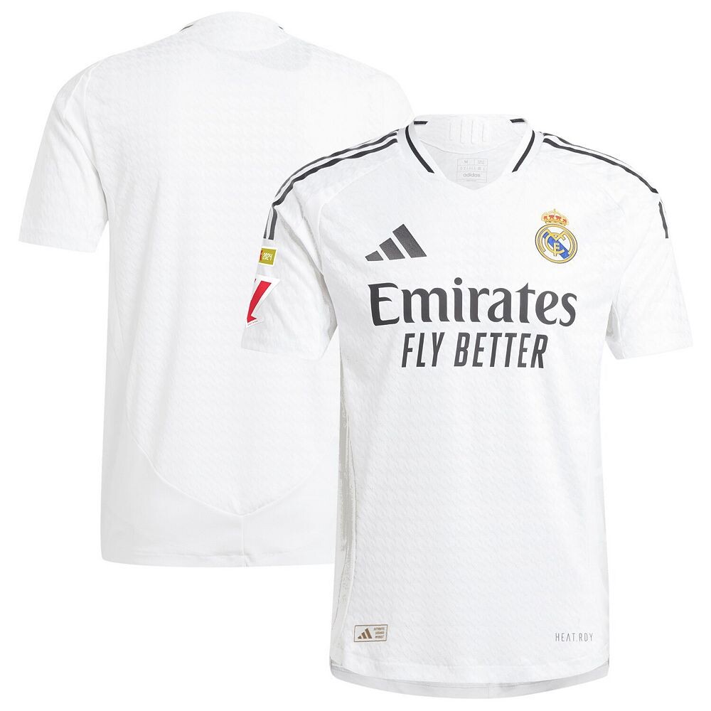 

Мужская белая домашняя аутентичная майка Adidas Real Madrid 2024/25, цвет Mad White