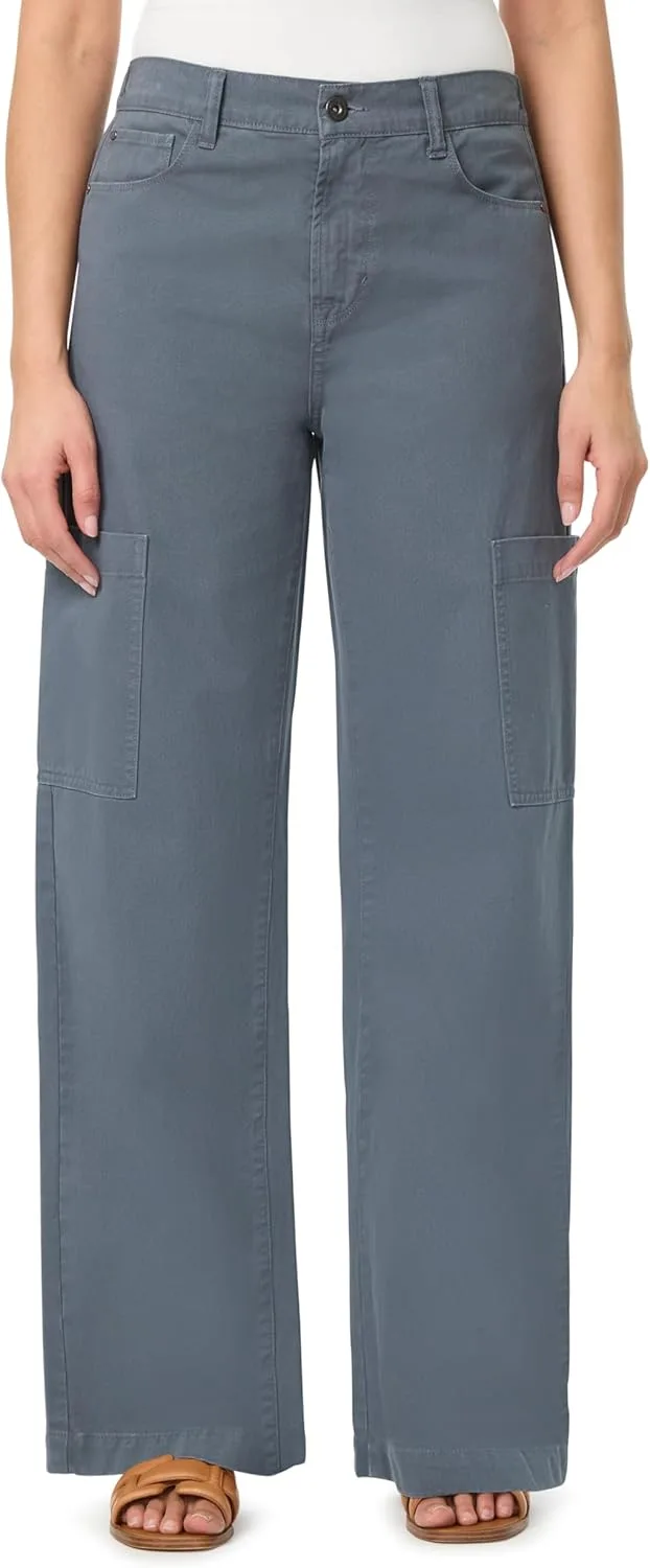 

kensie джинсы для женщин, 100% хлопок, карго, широкие