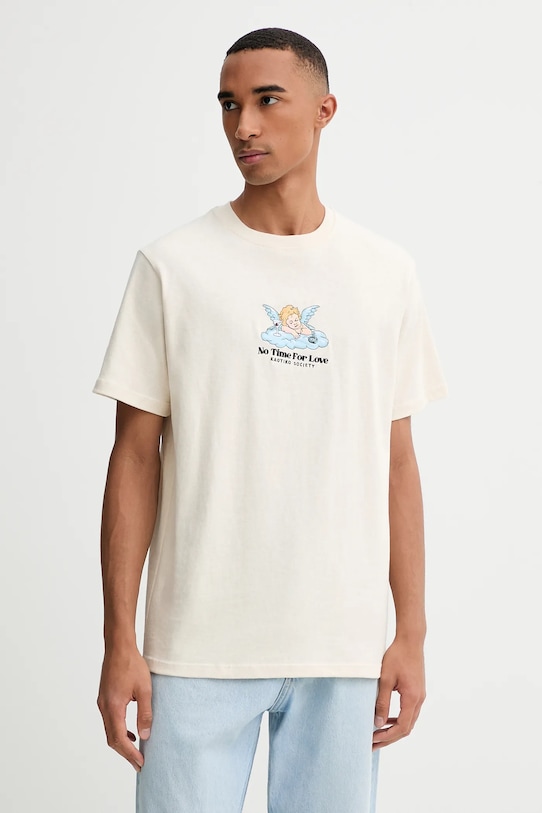 

Хлопковая футболка Kaotiko, бежевый