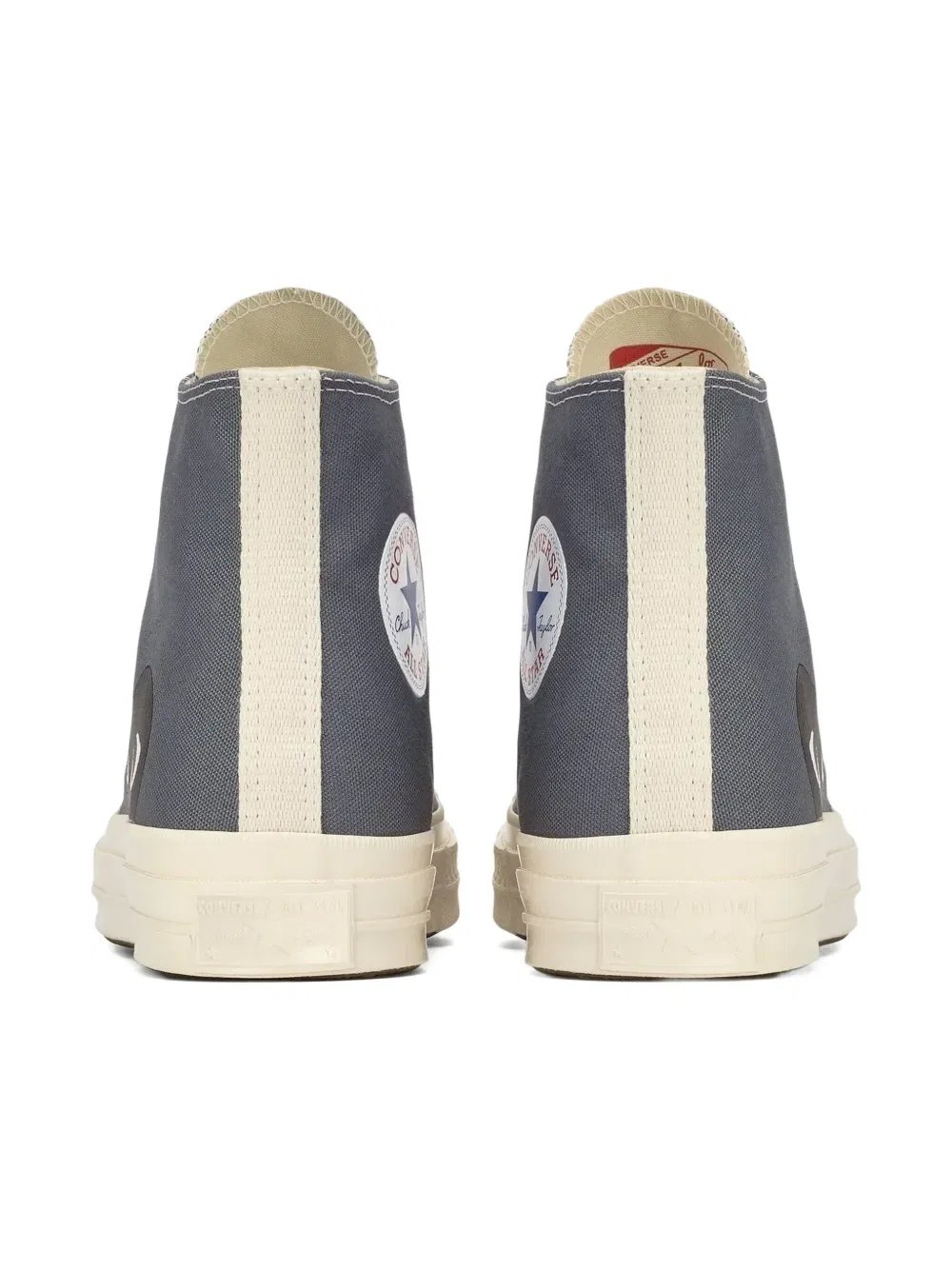 Высокие кроссовки с логотипом в виде сердца Comme Des Garçons Play X Converse, серый — фото 3