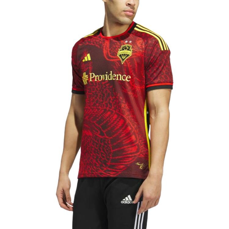 Футболка Seattle Sounders FC мужская красная Adidas, красный — фото 3