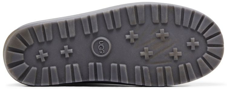 Мужские ботинки UGG Classic Mini комбинированные с резиновой подошвой, черно-серый — фото 4