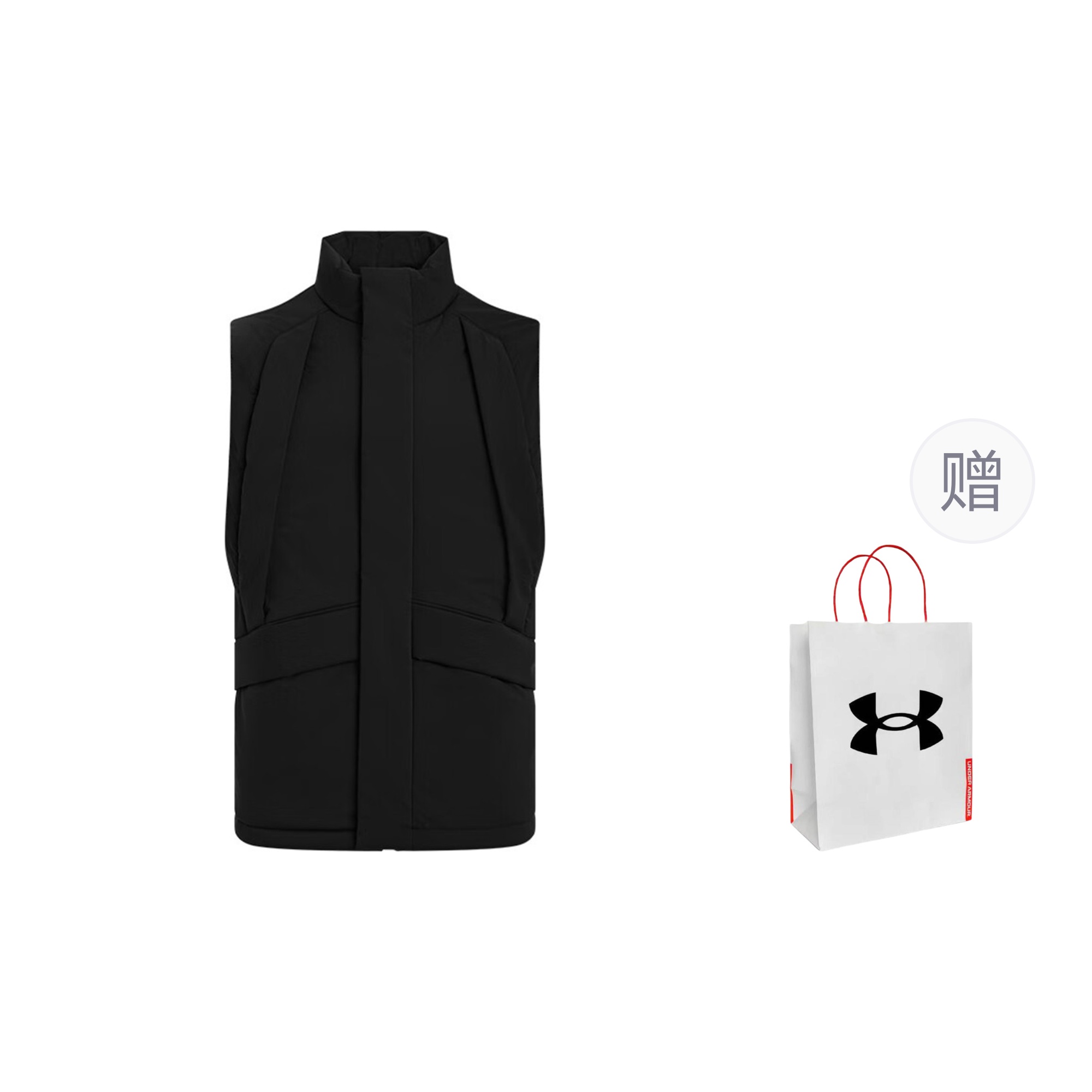 

Under Armour Мужской жилет черный, в комплекте сумка для покупок, Black, Shopping Bag Included