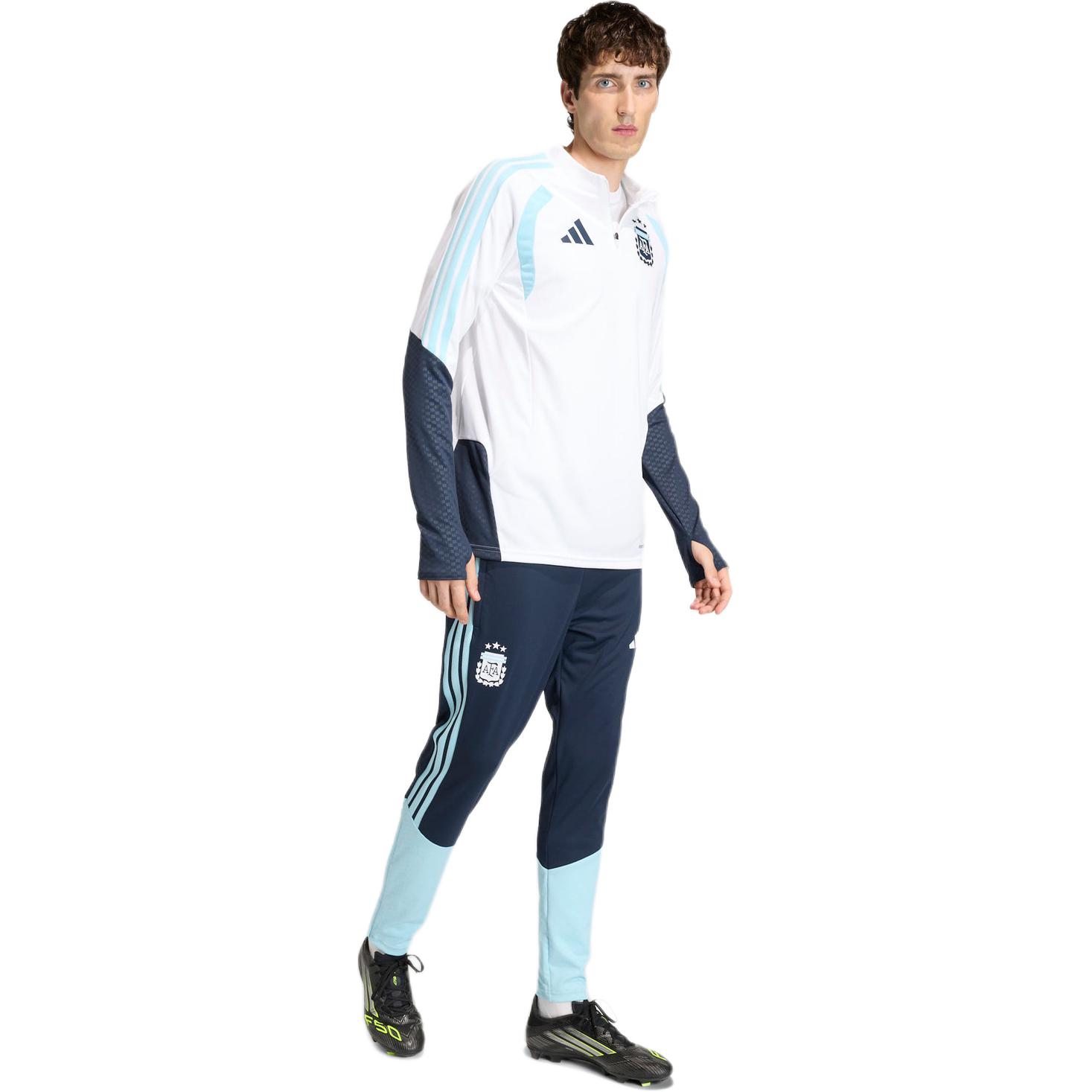Футбольные майки мужские Adidas, белый/синий — фото 4