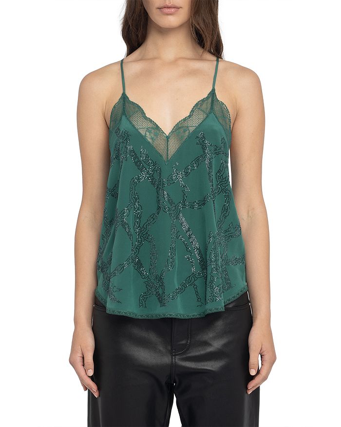 

Кристи CDC Камисоль со стразами Zadig & Voltaire, зеленый