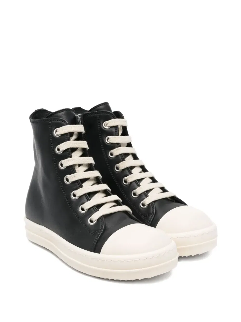 Кроссовки на шнуровке Rick Owens Kids, черный