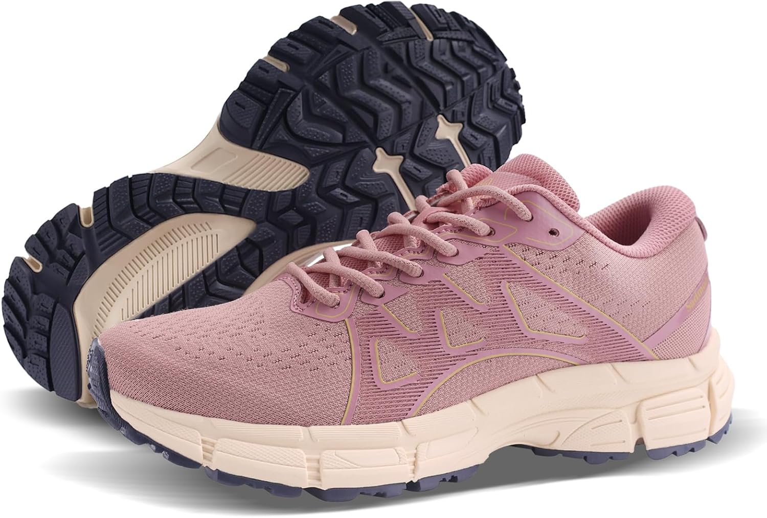 

Мужские модные кроссовки для фитнеса и тенниса, легкие спортивные туфли с противоскользящей подошвой, комфорт для ношения в течение всего дня Sadmon, розовый