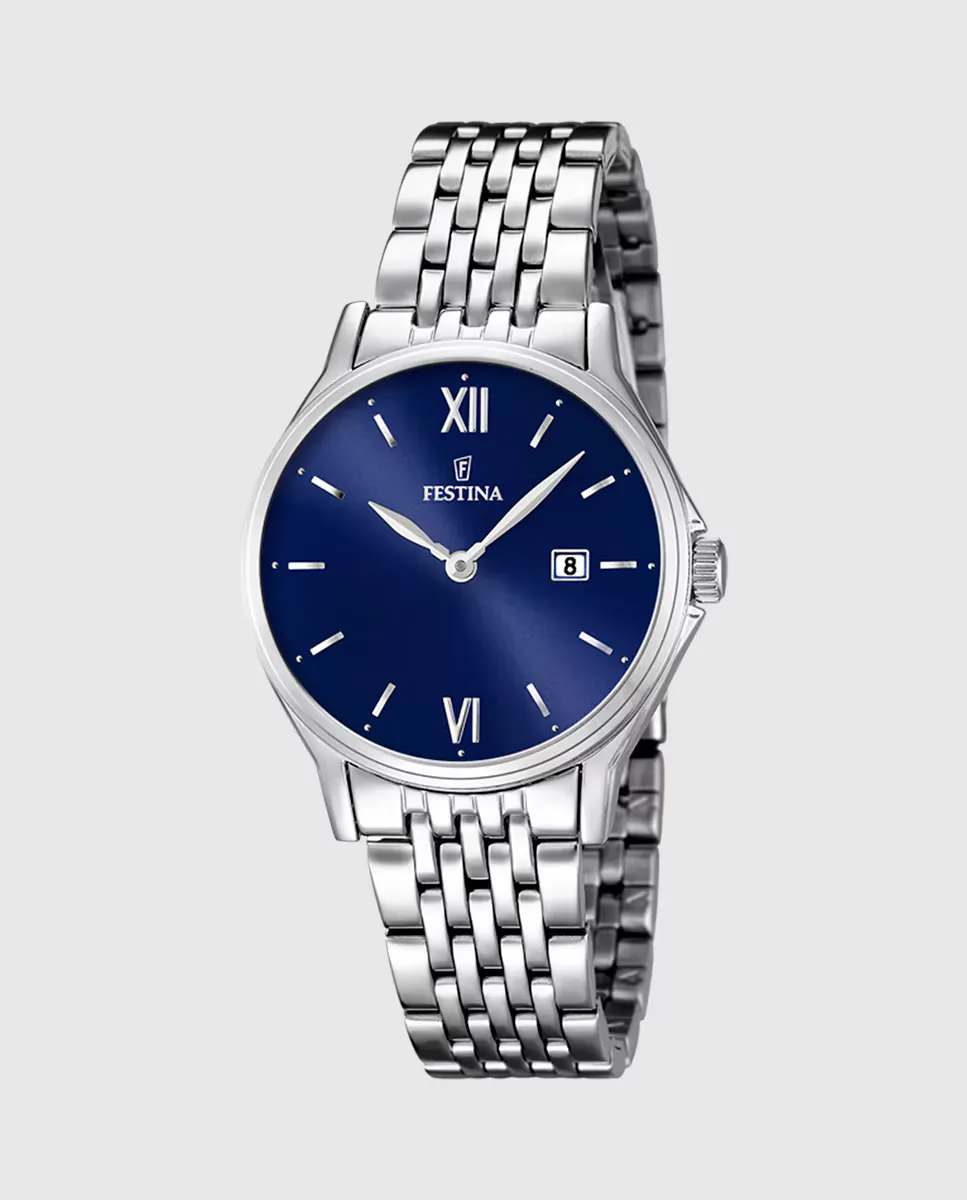 

Женские часы F16748/3 Acero Classico из серебристой стали Festina, серебряный
