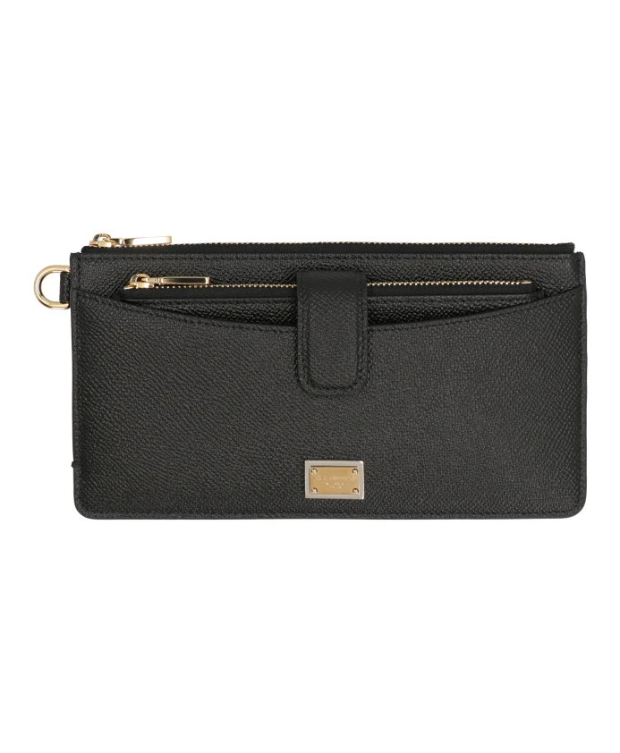 

Кожаный кошелек Dauphine на молнии. Dolce & Gabbana, черный