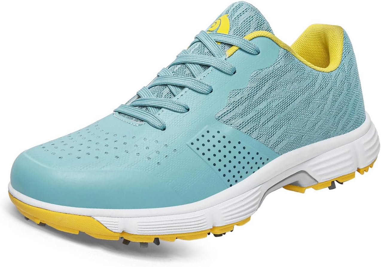 

Мужские нескользящие гольф-туфли Omcam, дышащие повседневные кроссовки для ходьбы, модные сетчатые спортивные кроссовки для тренировок, синий