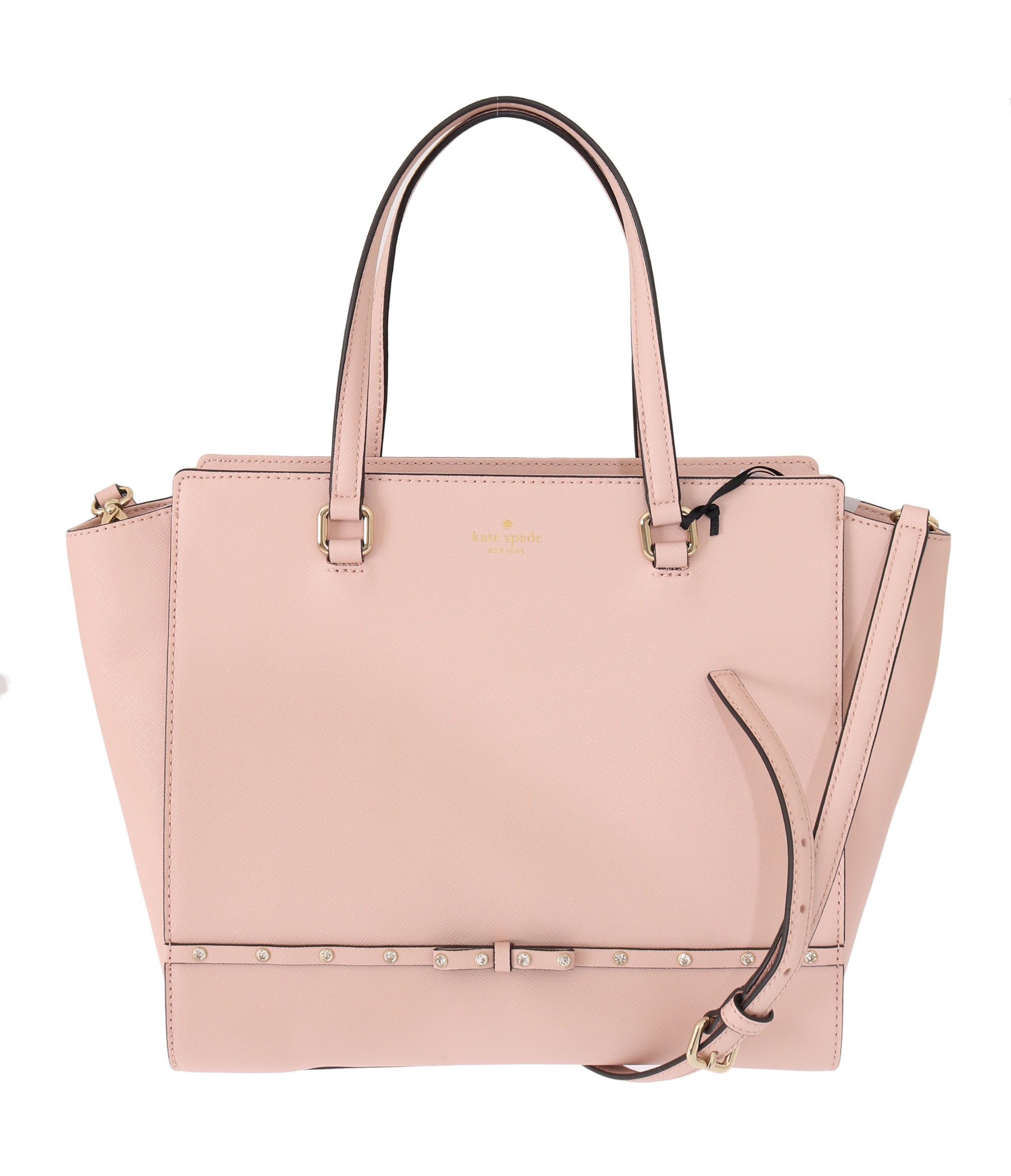 

Элегантная розовая кожаная сумка через плечо Kate Spade
