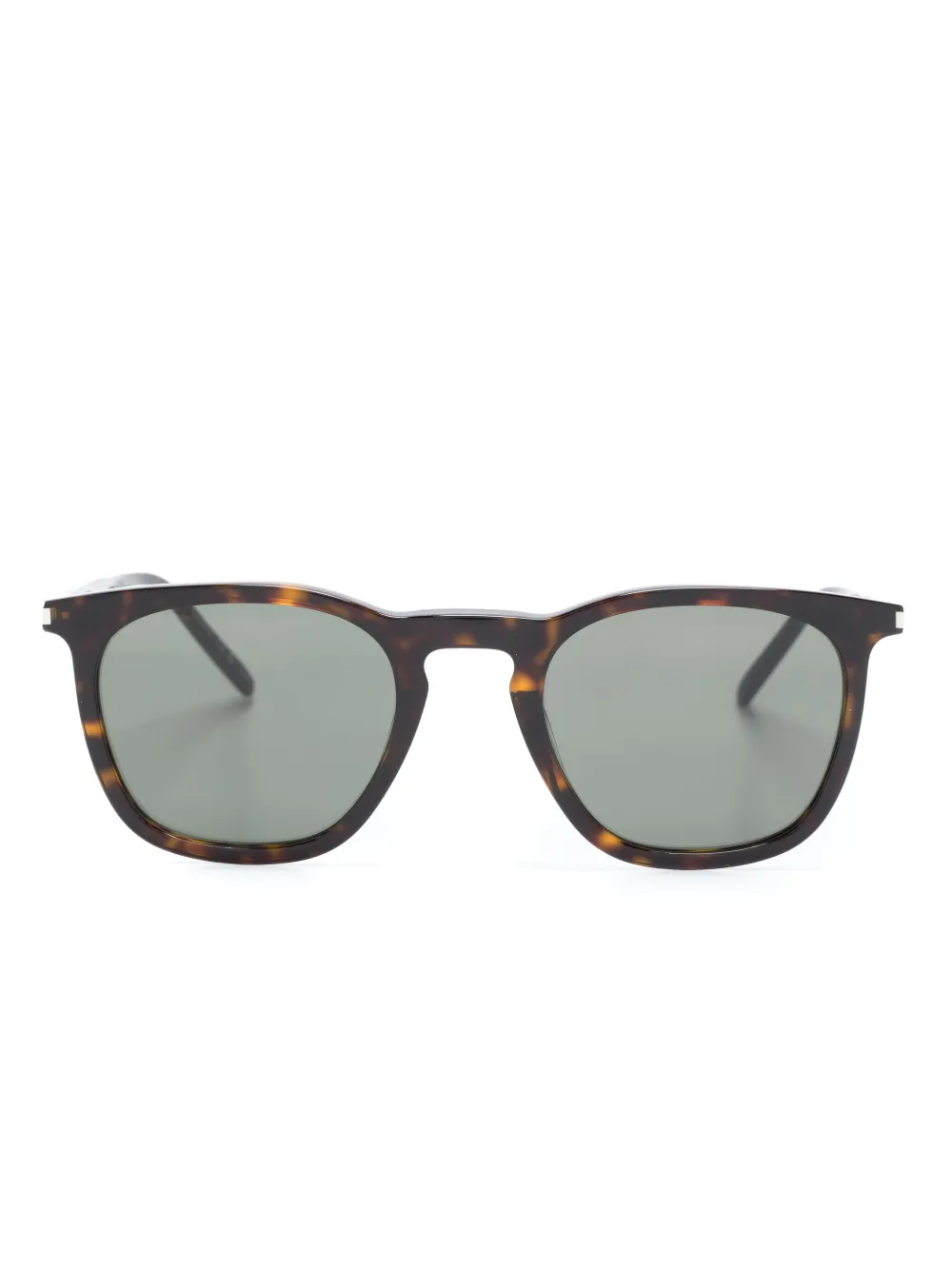 

Солнцезащитные очки в квадратной оправе Saint Laurent Eyewear, коричневый