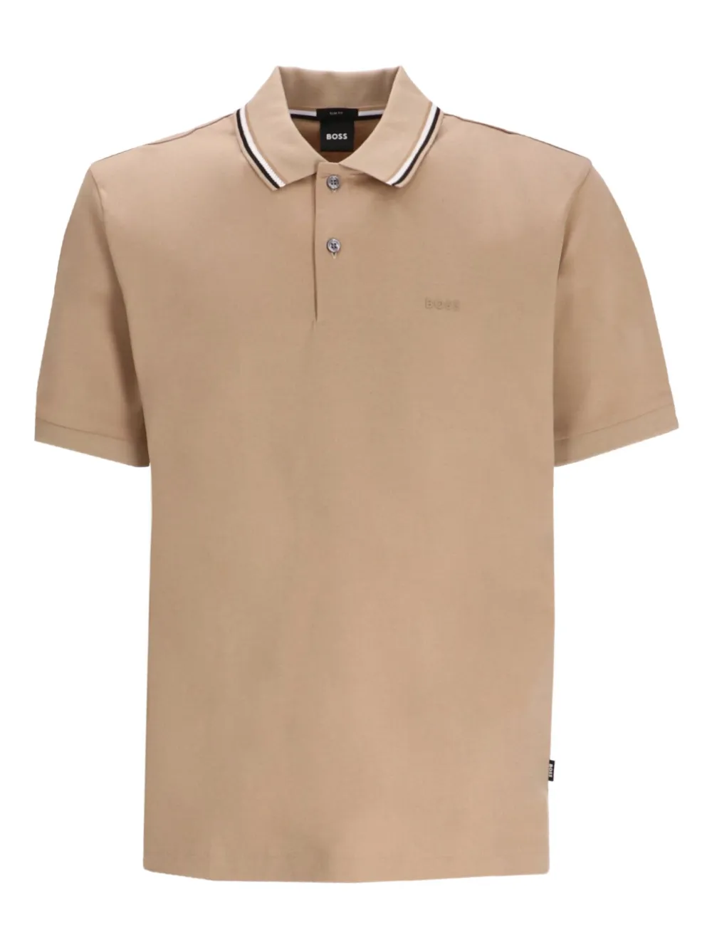 

Рубашка поло Paddy с контрастным воротником Boss, бежевый