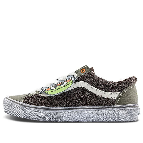 

Кроссовки x sesame street style 36 'brown olive green' Vans, черный
