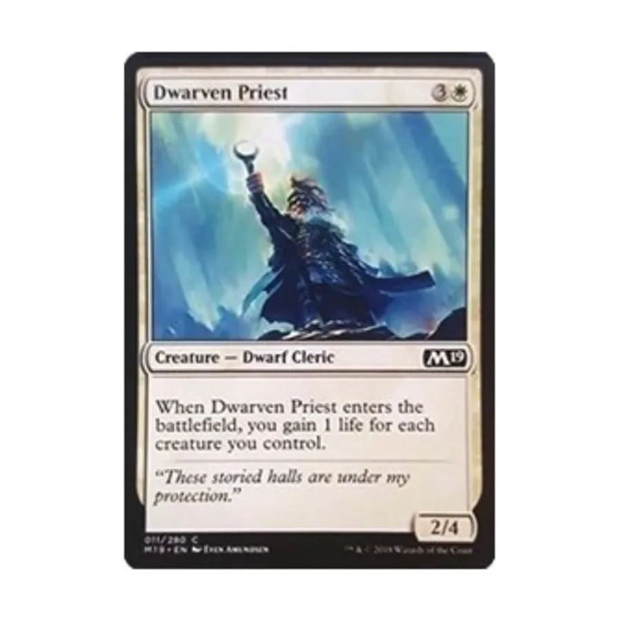 

CCG Дворфийский жрец (С) (фольга), MTG - Core Set 2019