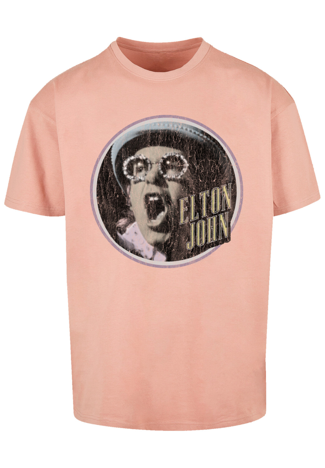 

Футболка F4NT4STIC Elton John Vintage Circle, цвет amber