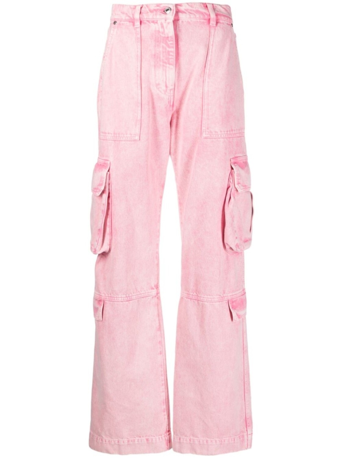 

MSGM широкие джинсы карго, розовый