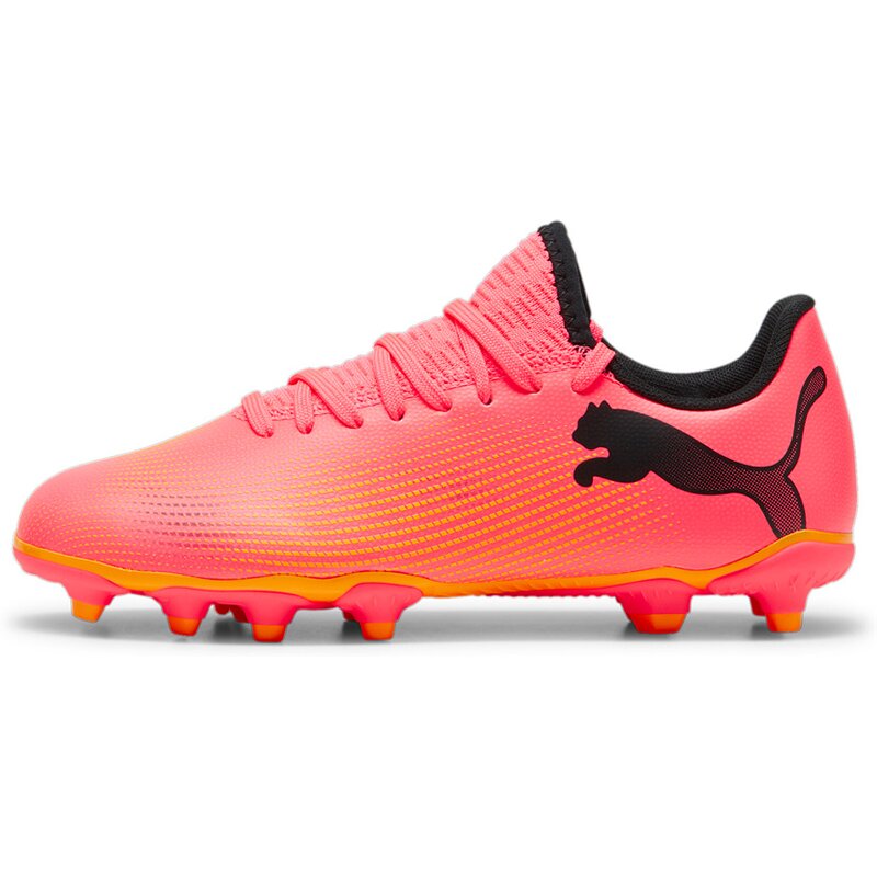 Футбольные бутсы для газона Future 7 Play FG/AG JR Puma, черный — фото 4