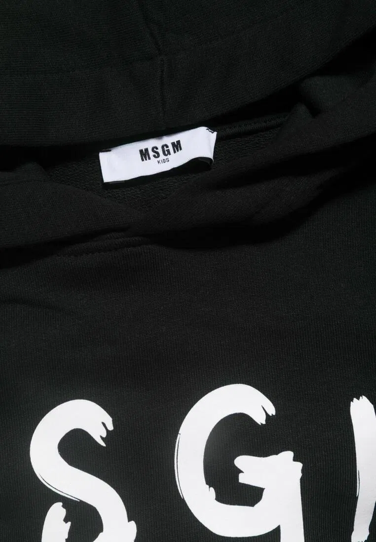 Худи детское, хлопок, белый Msgm — фото 3