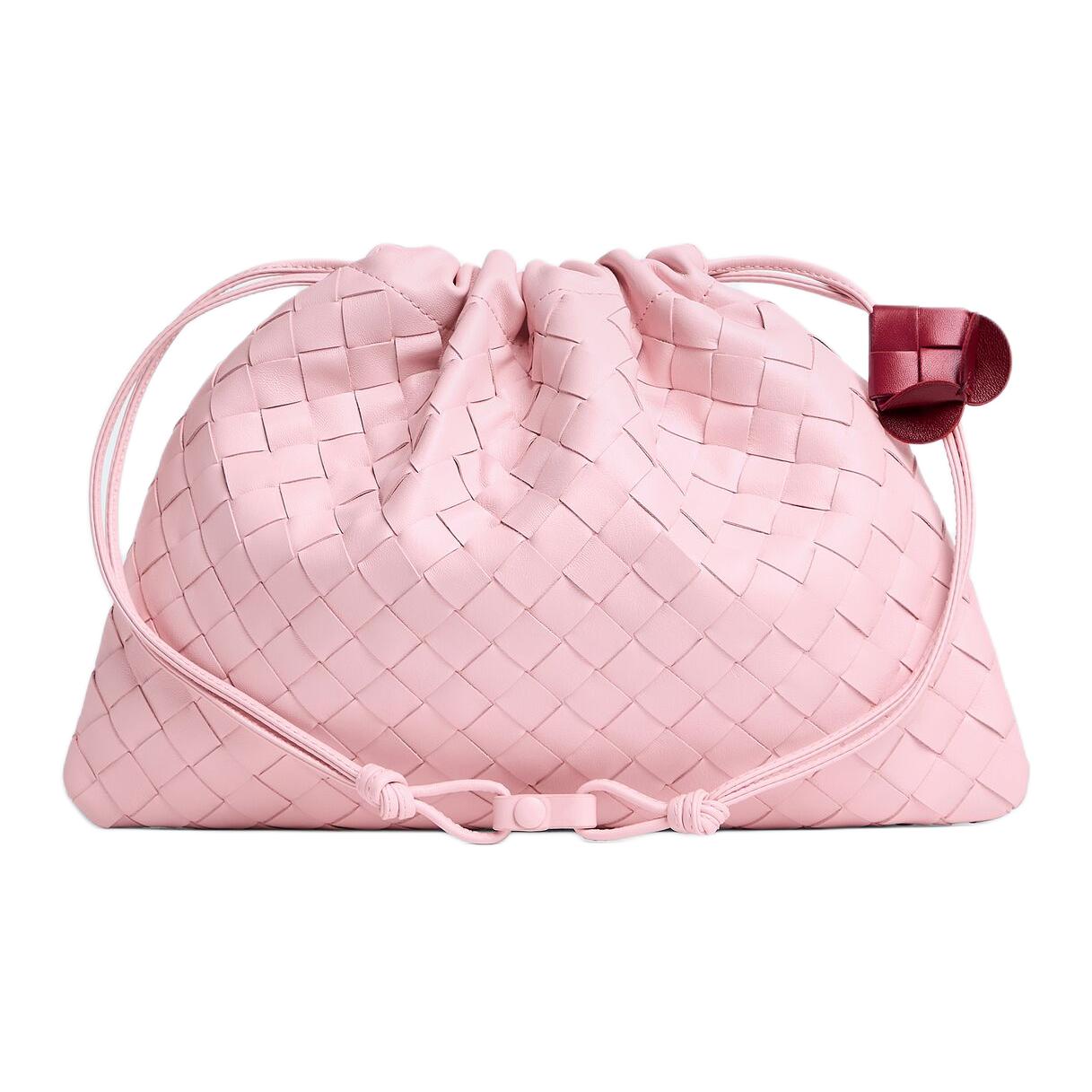 Bottega Veneta Клатч из коровьей кожи Dustbag для женщин, розовый — фото 3
