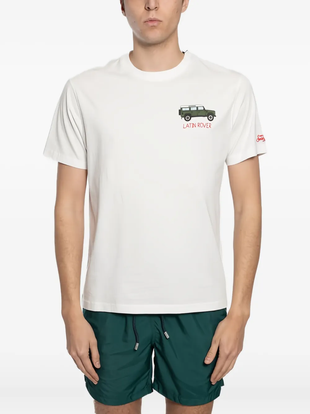 

Футболка с графическим принтом MC2 SAINT BARTH, белый