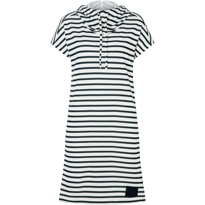 

Женское органическое платье в полоску-воронку Super.Natural, белый