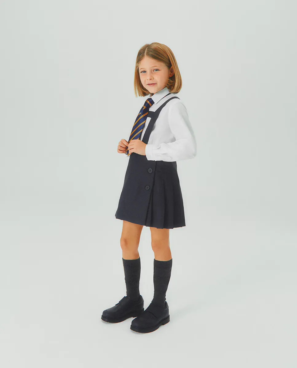 Темно-синяя форменная плиссированная юбка Kids El Corte Inglés — фото 2