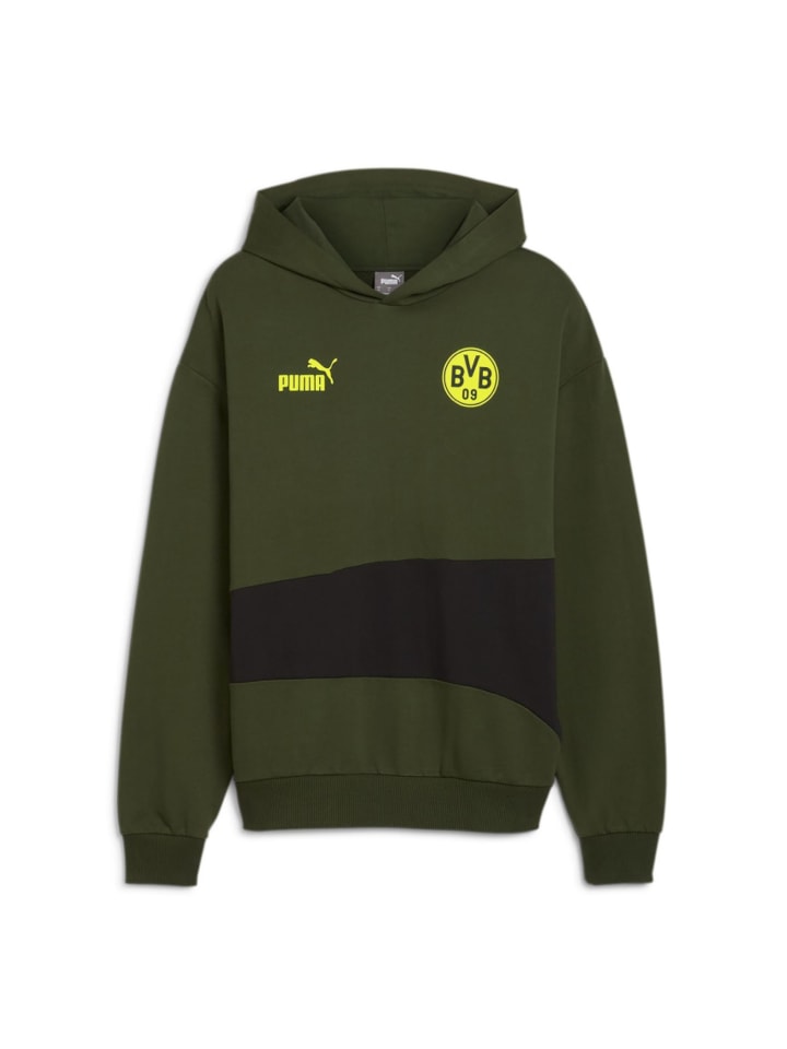 

Брюки для тренировок и бега Puma Hoodie BVB Borussia Dortmund, зеленый