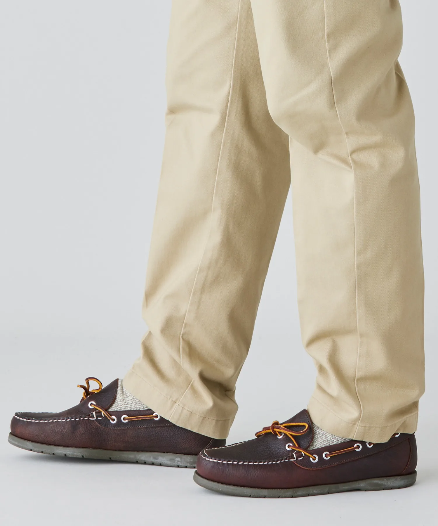 Мужские мокасины из кожи L.L.Bean Camp коричневые — фото 3