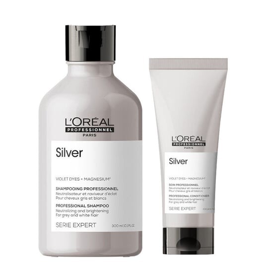 

Набор: шампунь 300мл + кондиционер 200мл L'Oréal Professionnel Silver