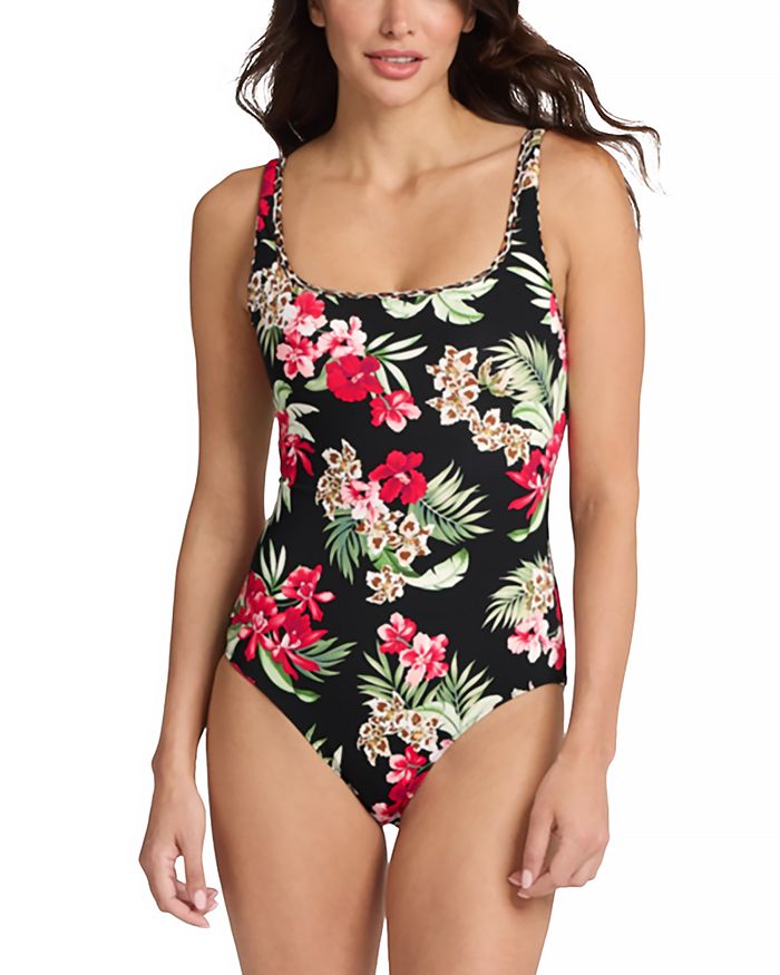 

Лилия Кэт Обратимый Цельный Купальник Tommy Bahama, черный
