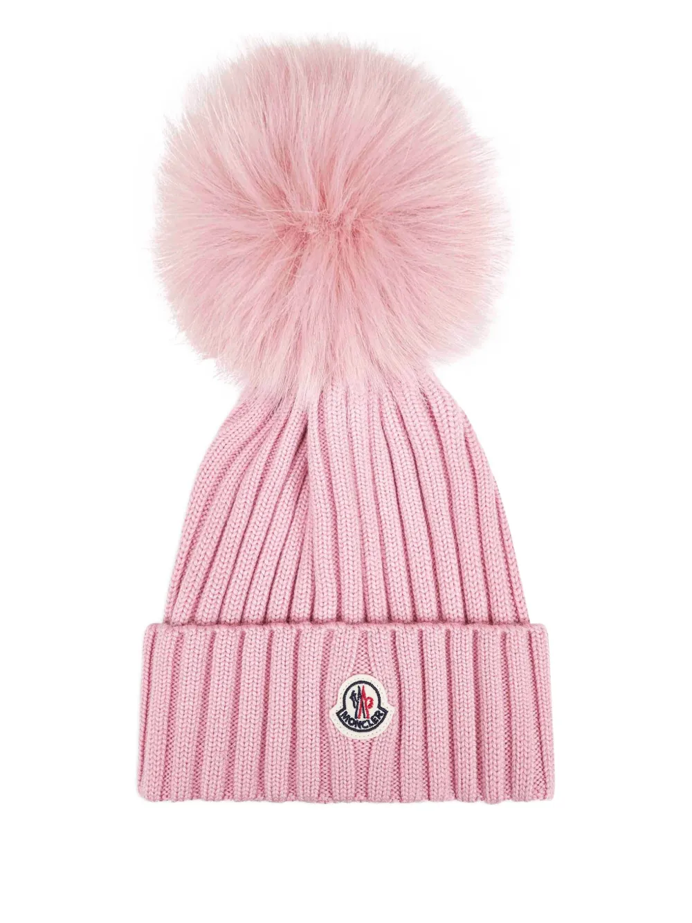 

Ребристая шапка с помпоном MONCLER, розовый