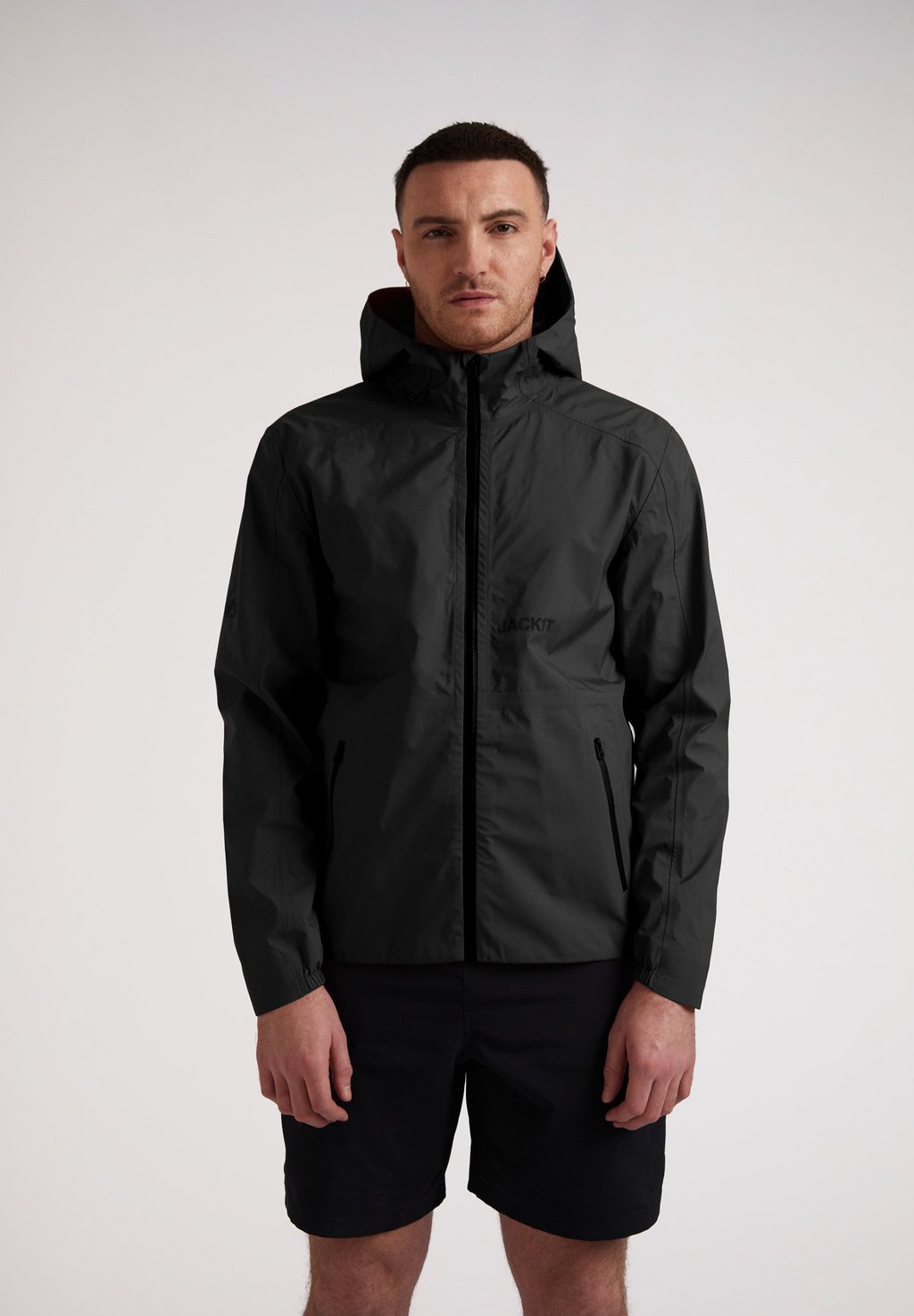 

Ветровка LEVITATE HOODED WATERPROOF WINDBREAKER JACK1T, черный