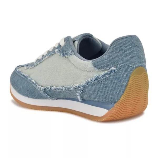 Женские повседневные кроссовки Fivo со шнуровкой и круглым носком Nine West, цвет dark blue denim — фото 3
