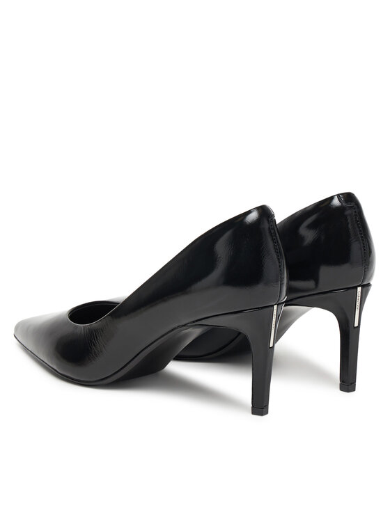 Туфли на высоком каблуке Ess Stiletto 70 Shiny Lth HW0HW02828 Calvin Klein, чёрный — фото 3