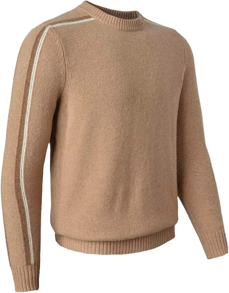 

Свитер мужской ZHILI с воротником-стойкой из 100% мериносовой шерсти