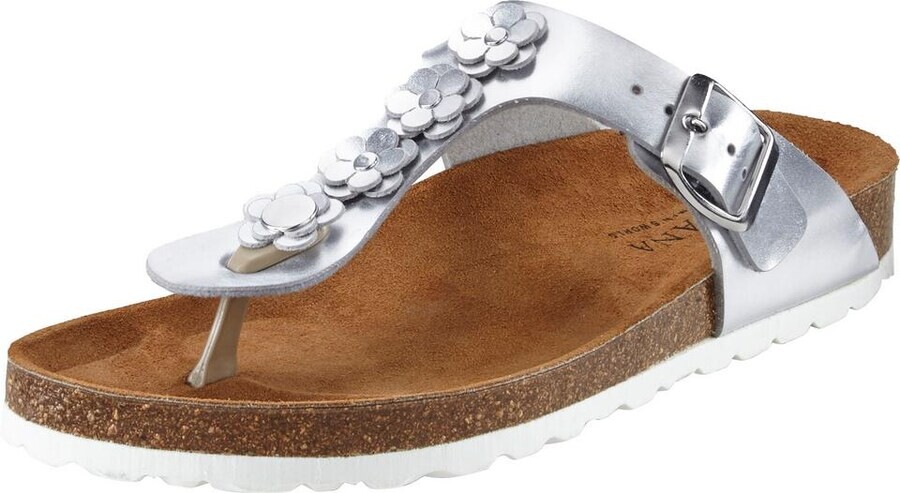 

Сандалии LASCANA T-Bar Sandals, серебряный