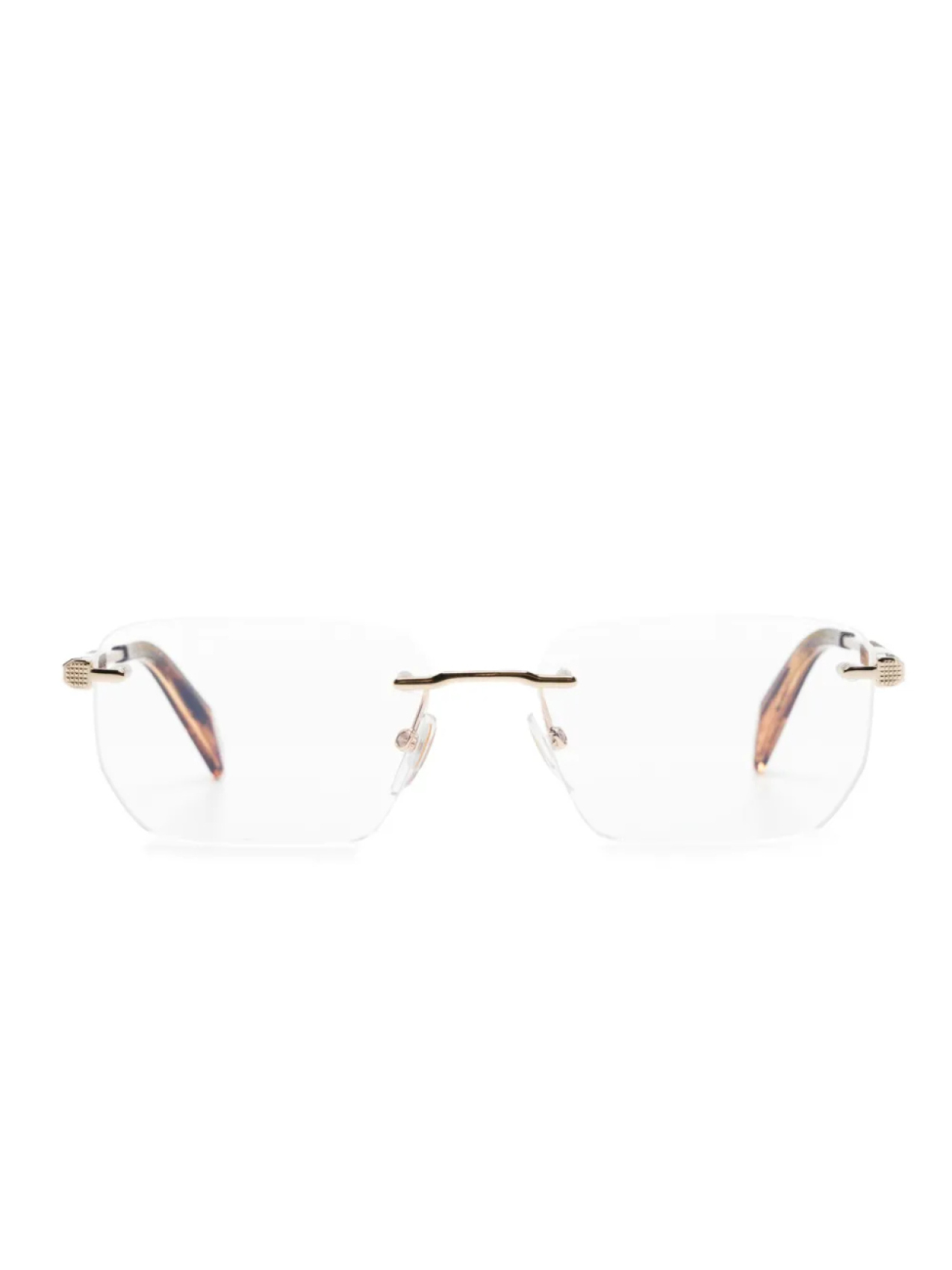 

Chopard Eyewear очки в безободковой оправе с логотипом, золотой
