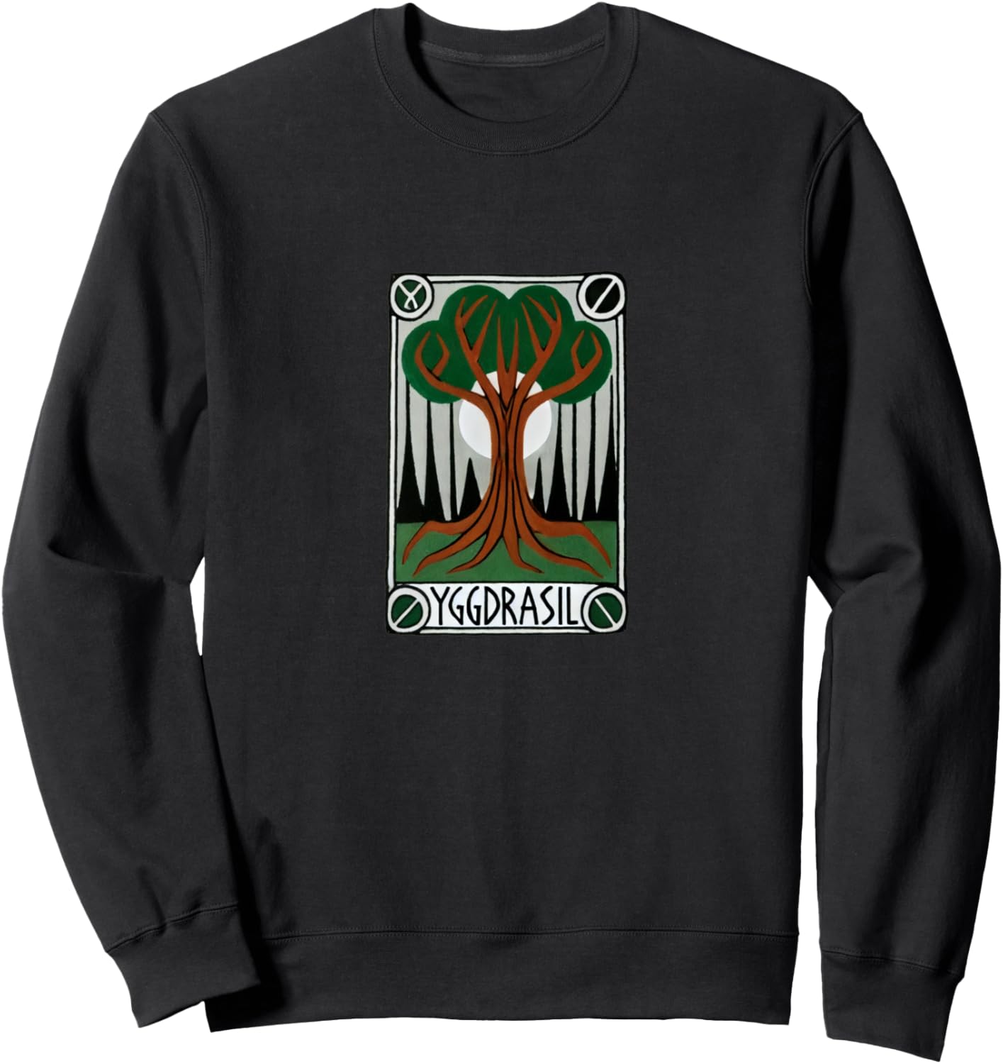 

Толстовка с изображением карты Таро Иггдрасиль и Древа Жизни Vintage Trees Snugg, черный