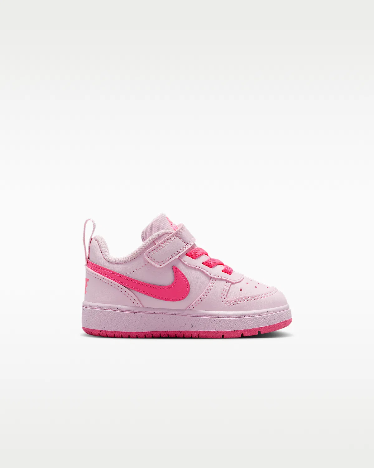 Кроссовки Nike Court Borough Low Recraft для малышей, Pink Foam/White/Hyper Pink — фото 3