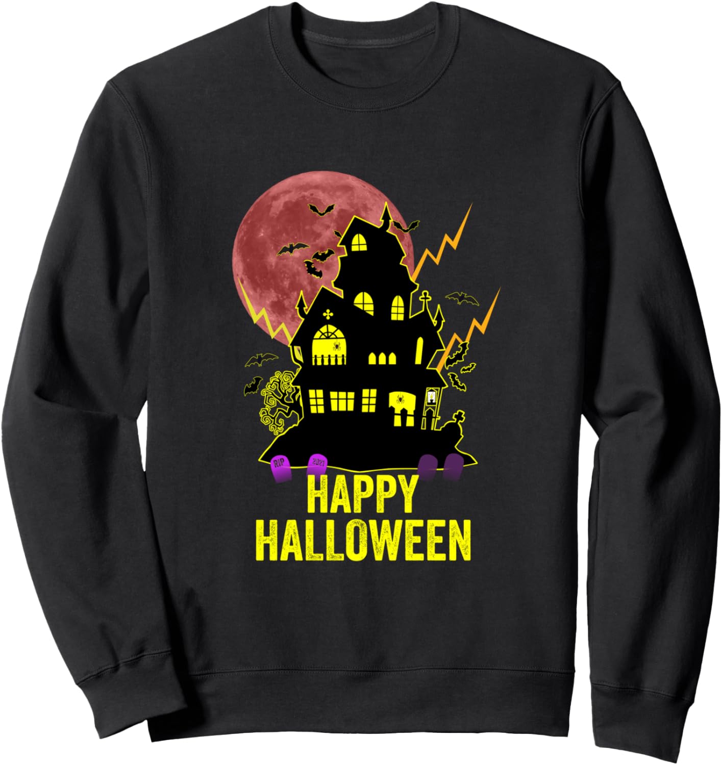 

Толстовка с надписью «Хэллоуин: кладбище с привидениями, жуткий дом» Cheffsspecials Halloween Gnomes, черный