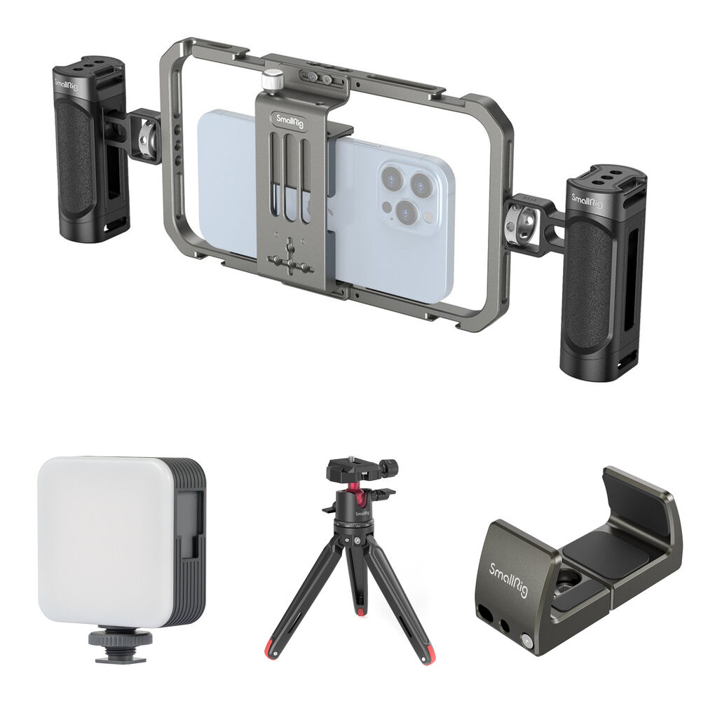 

SmallRig All-in-One Video Cage with Mini Tripod, LED Light, and