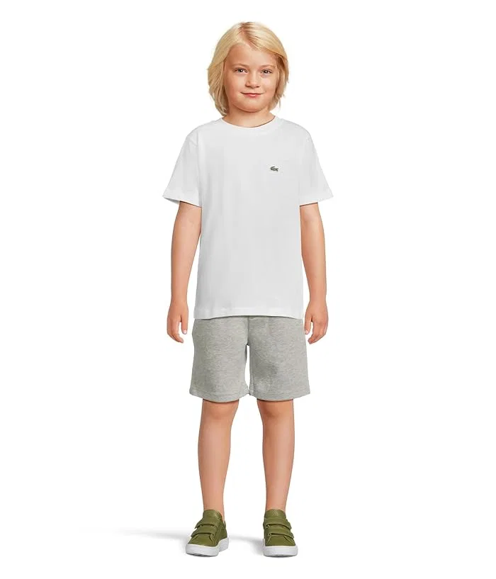 Футболка хлопковая Core Tee Lacoste Kids, Blanc — фото 4