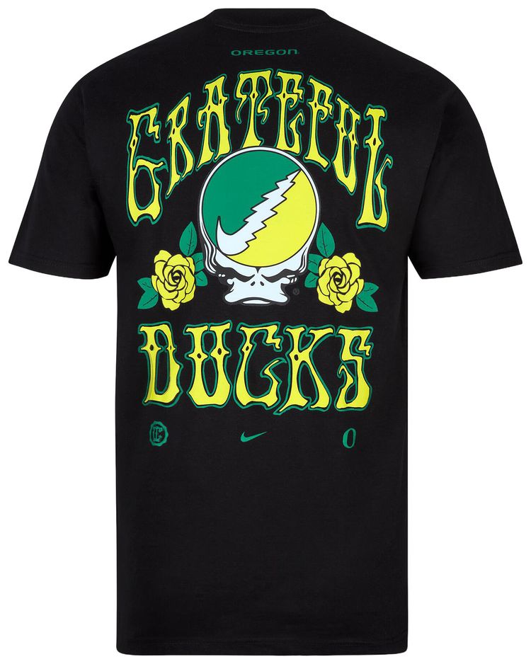 Футболка Nike x Class Trip x Grateful Dead x Oregon Grateful Ducks Roses, черная — фото 2