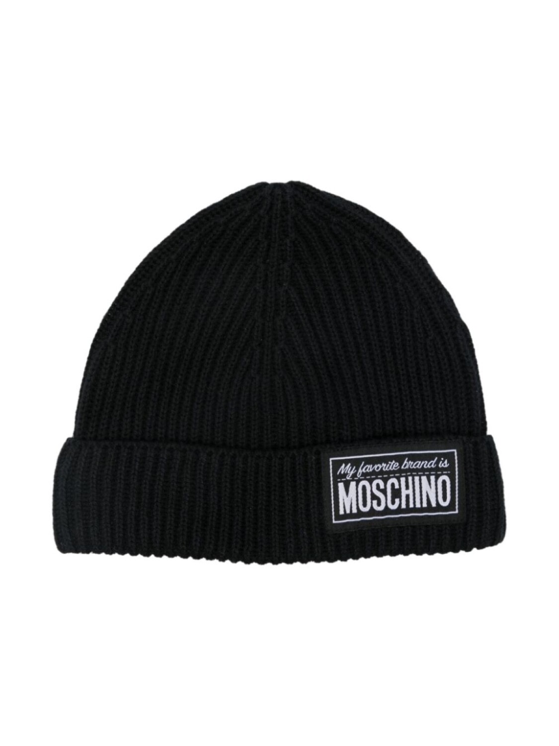 

Moschino Kids шапка с логотипом, черный