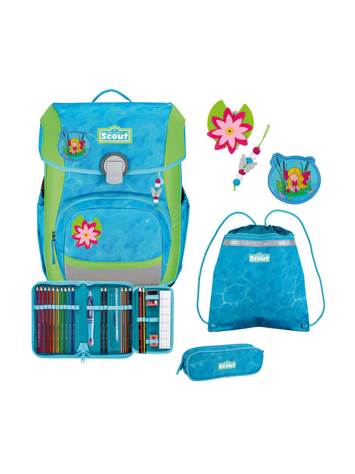 

Scout Набор школьных сумок Neo, 4 предмета, в цвете "Водяная лилия"
