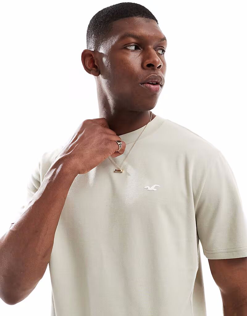 

Футболка свободного кроя Hollister icon Cooling светло-зеленого цвета